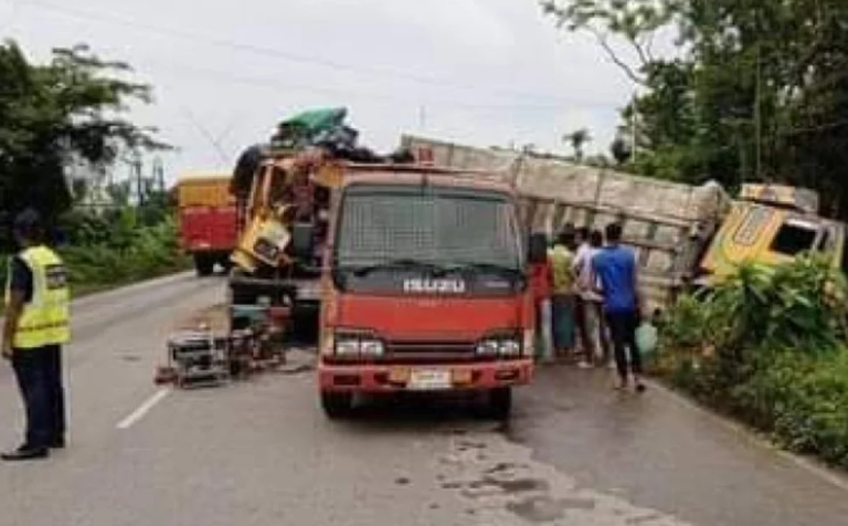 সিলেটে থেমে থাকা ট্রাকে আরেক ট্রাকের ধাক্কা, তিনজনের প্রাণহানি